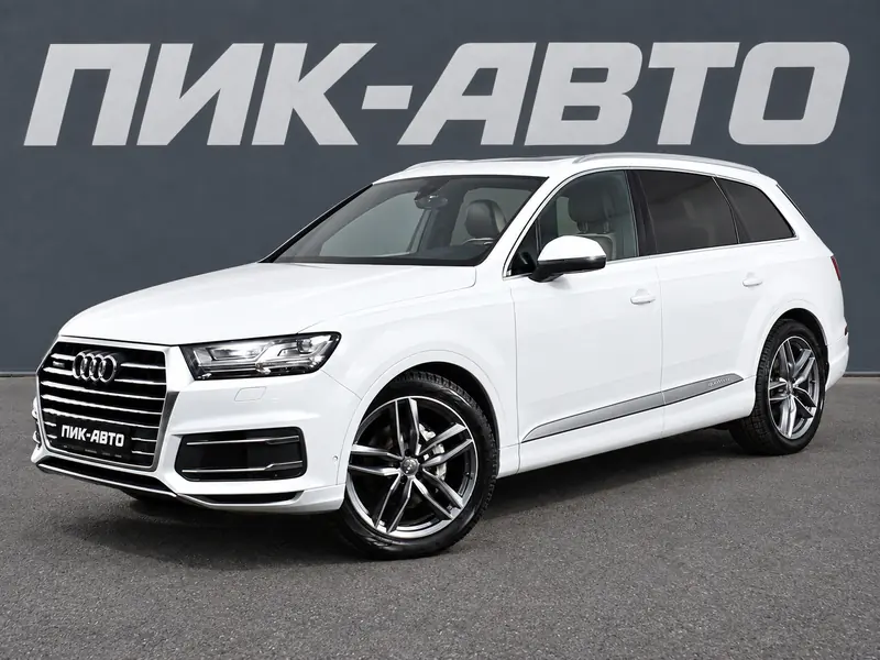 Audi Q7 2017 — с пробегом, внедорожник, белый, фото 1