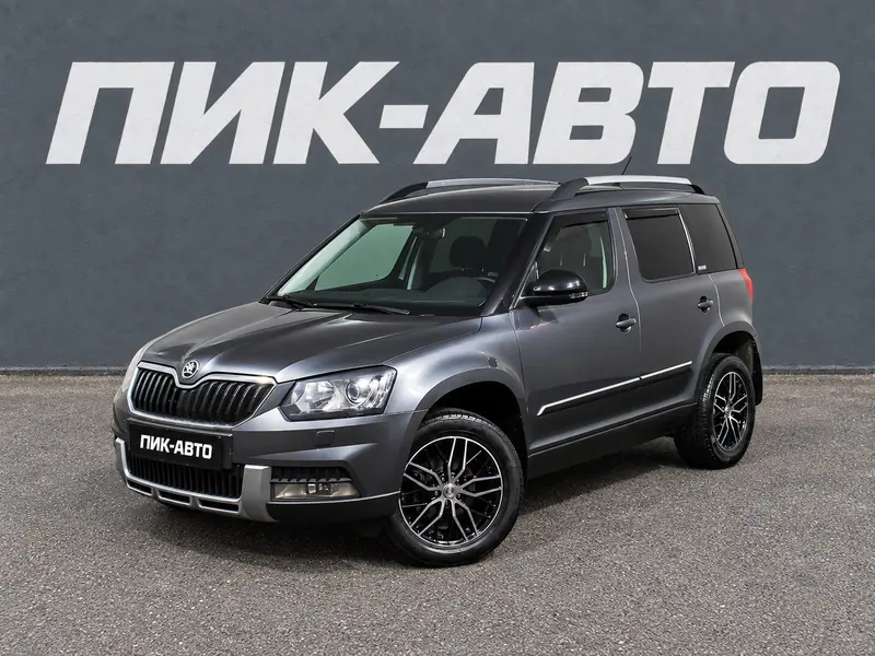 Skoda Yeti 2017 — с пробегом, внедорожник, серый, фото 1