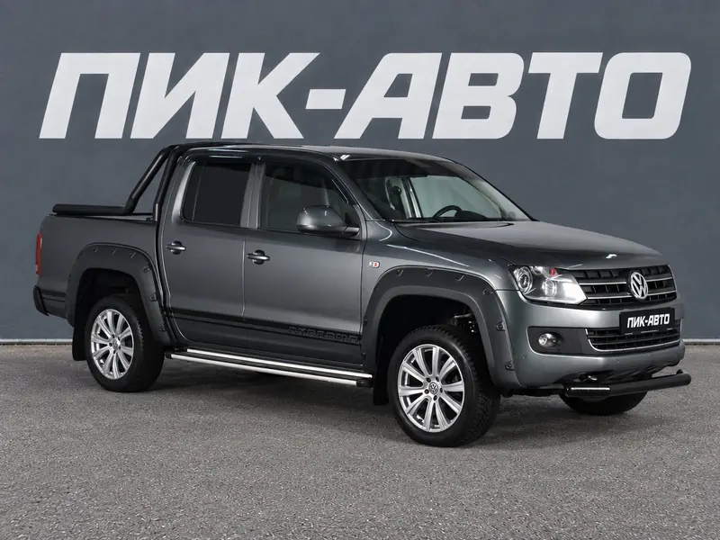 Volkswagen Amarok 2015 — с пробегом, пикап, серый, фото 1