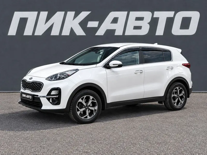 Kia Sportage 2019 — с пробегом, внедорожник, белый, фото 1