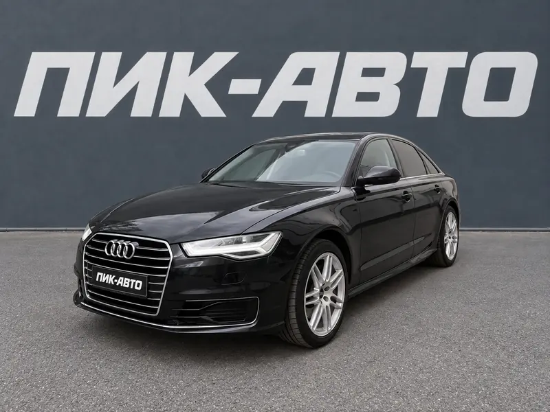 Audi A6 2018 — с пробегом, седан, черный, фото 1