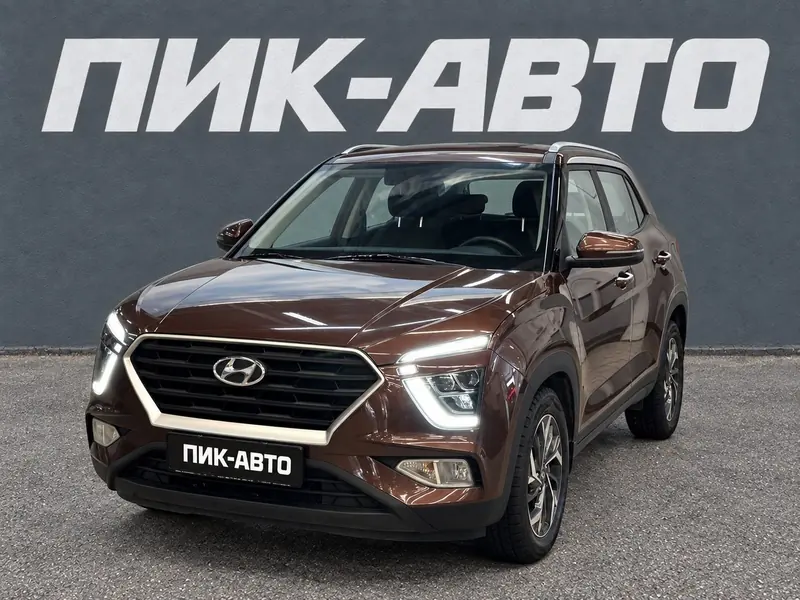 Hyundai Creta 2021 — с пробегом, внедорожник, коричневый, фото 1