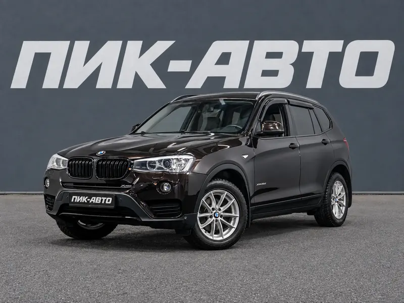 BMW X3 2016 — с пробегом, внедорожник, коричневый, фото 1