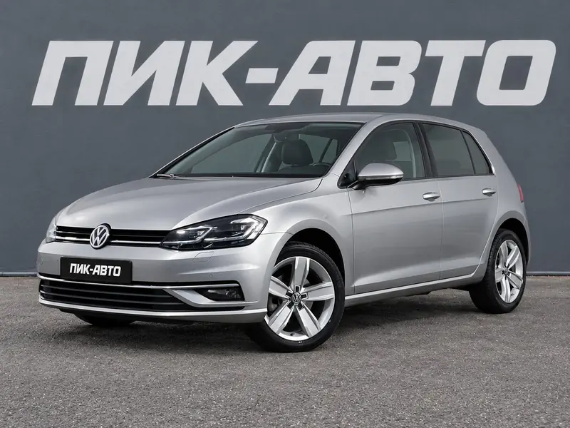 Volkswagen Golf 2019 — с пробегом, хэтчбек, серебряный, фото 1