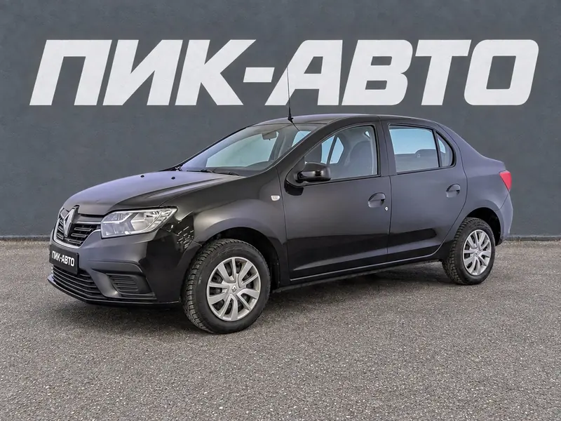 Renault Logan 2020 — с пробегом, седан, черный, фото 1