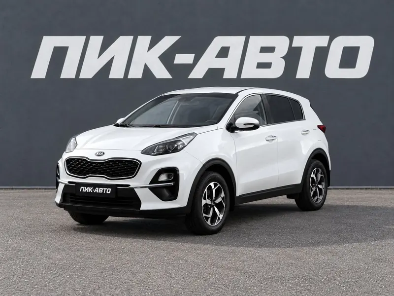 Kia Sportage 2020 — с пробегом, внедорожник, белый, фото 1
