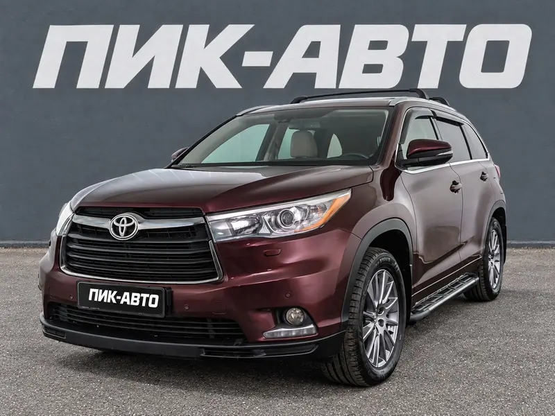 Toyota Highlander 2015 — с пробегом, внедорожник, пурпурный, фото 1