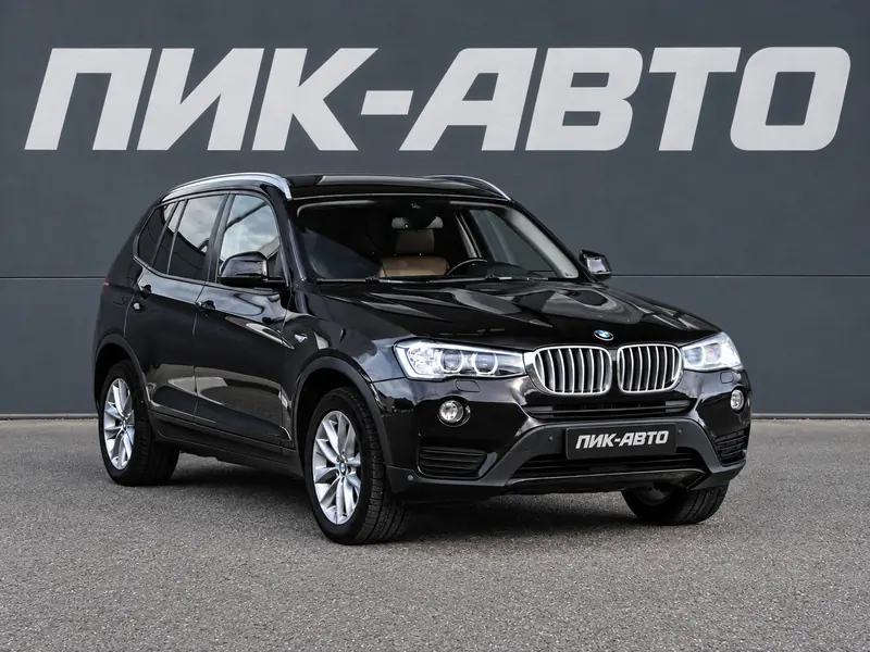 BMW X3 2016 — с пробегом, внедорожник, черный, фото 1