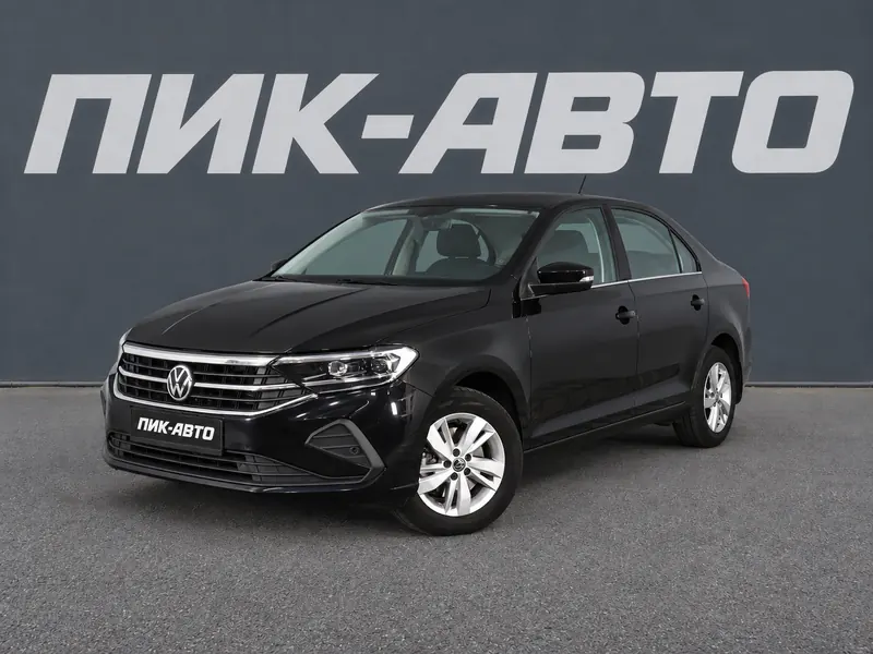 Volkswagen Polo 2020 — с пробегом, лифтбек, черный, фото 1
