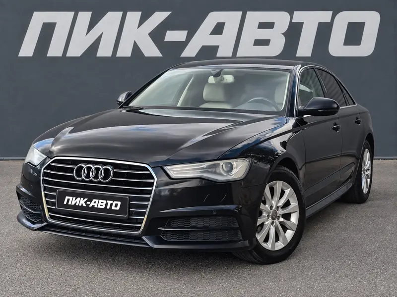 Audi A6 2018 — с пробегом, седан, черный, фото 1