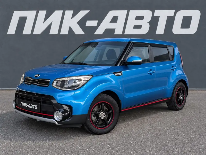 Kia Soul 2018 — с пробегом, хэтчбек, синий, фото 1