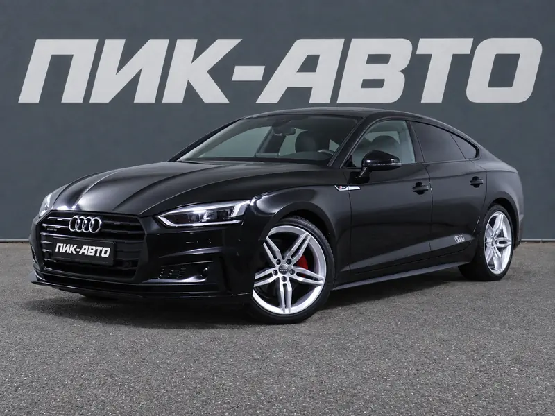Audi A5 2017 — с пробегом, лифтбек, черный, фото 1