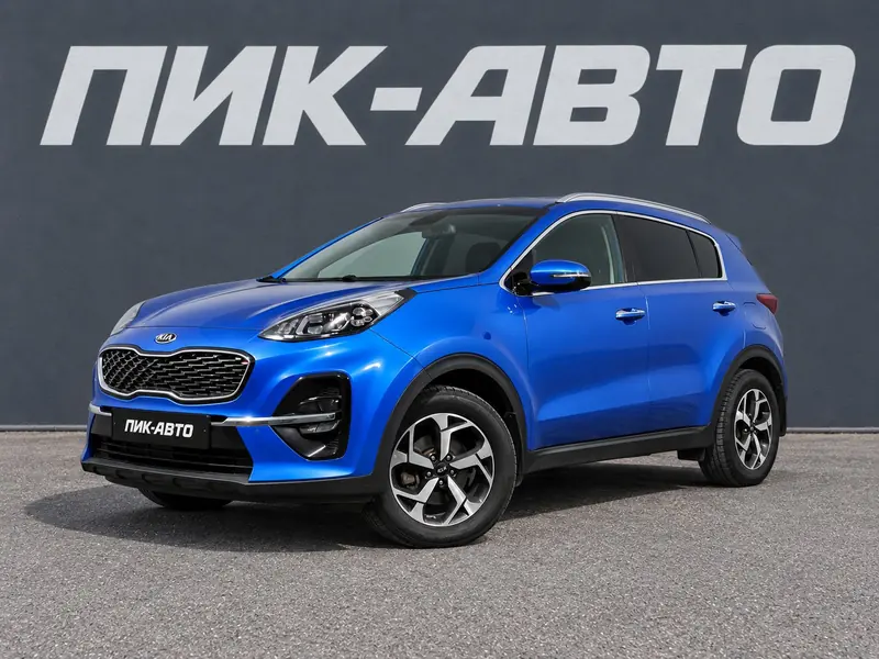 Kia Sportage 2019 — с пробегом, внедорожник, синий, фото 1