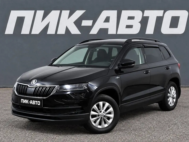 Skoda Karoq 2022 — с пробегом, внедорожник, черный, фото 1