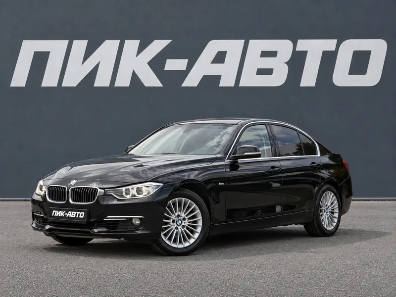 BMW 3 серии 2014 — с пробегом, седан, черный, фото 1
