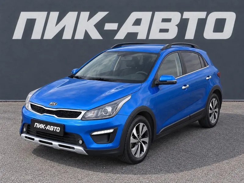 Kia Rio 2020 — с пробегом, хэтчбек, синий, фото 1