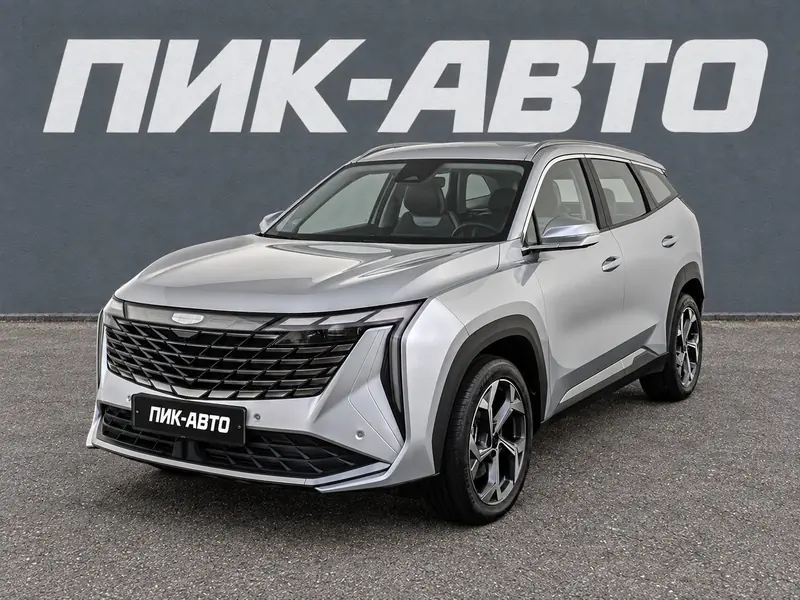 Geely Atlas 2024 — с пробегом, внедорожник, серебряный, фото 1