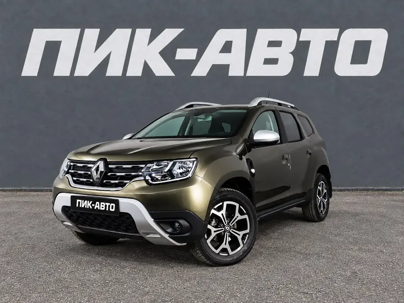 Renault Duster 2022 — с пробегом, внедорожник, зеленый, фото 1