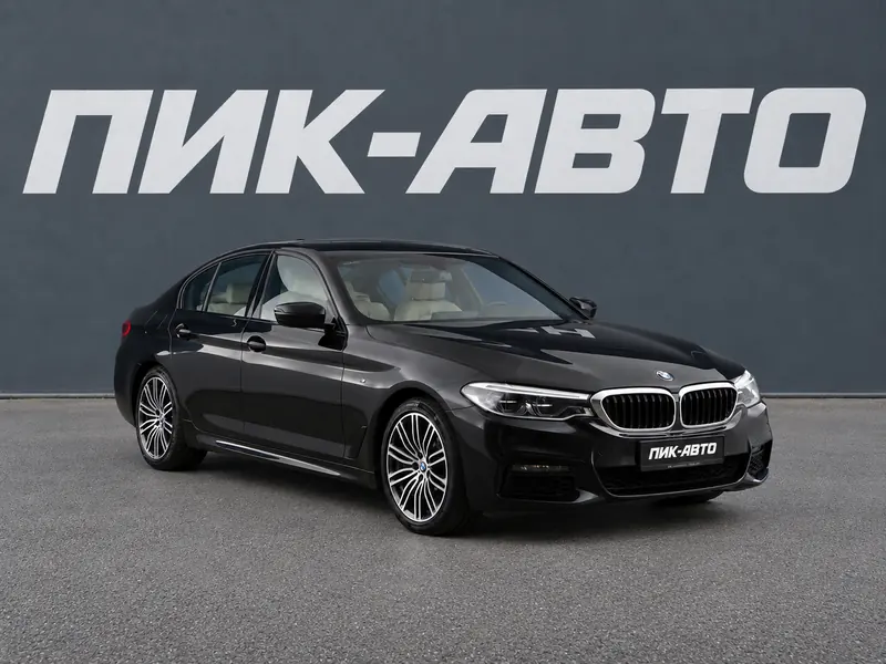 BMW 5 серии 2017 — с пробегом, седан, черный, фото 1