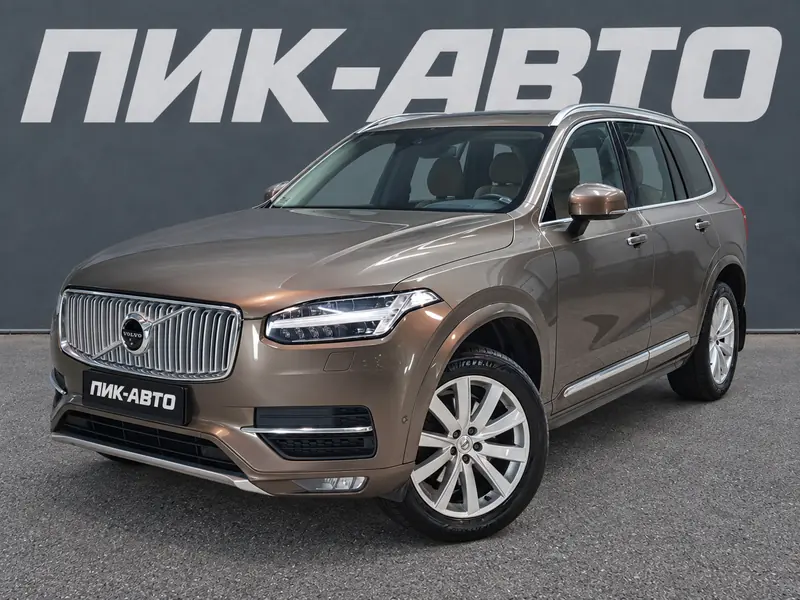 Volvo XC90 2017 — с пробегом, внедорожник, коричневый, фото 1