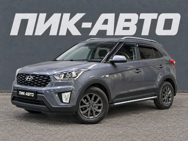 Hyundai Creta 2021 — с пробегом, внедорожник, серый, фото 1
