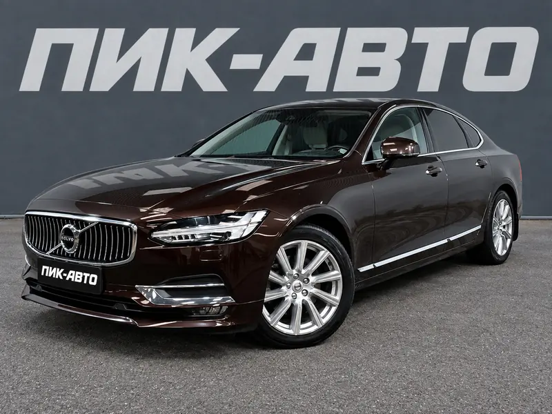 Volvo S90 2019 — с пробегом, седан, коричневый, фото 1