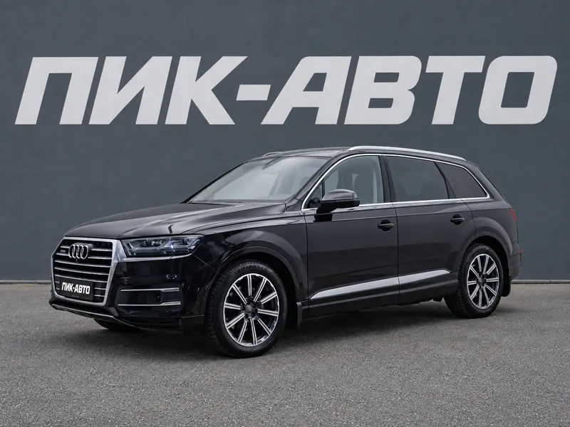 Audi Q7 2018 — с пробегом, внедорожник, черный, фото 1