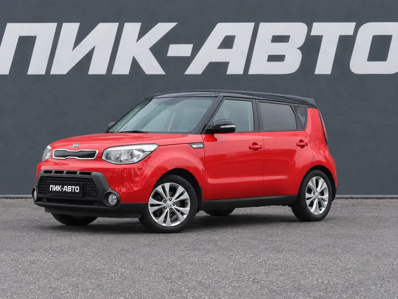 Kia Soul 2015 — с пробегом, хэтчбек, красный, фото 1