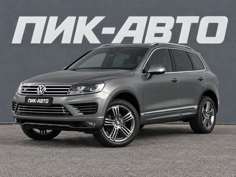 Volkswagen Touareg 2015 — с пробегом, внедорожник, серый, фото 1