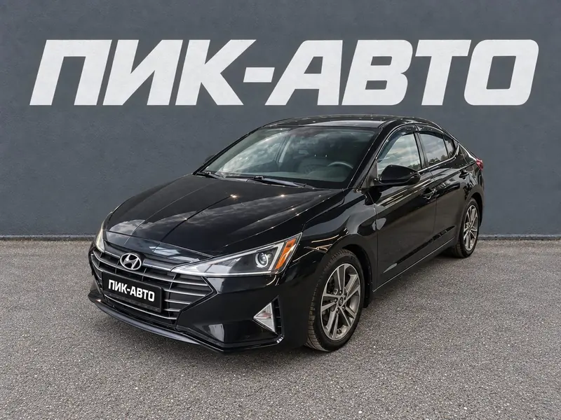 Hyundai Elantra 2020 — с пробегом, седан, черный, фото 1