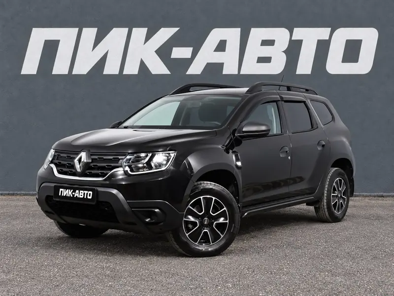 Renault Duster 2021 — с пробегом, внедорожник, черный, фото 1