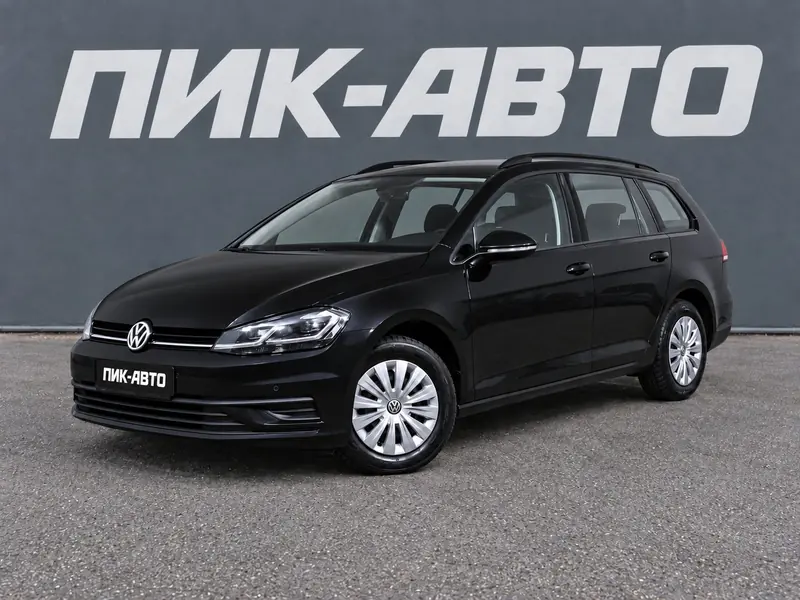 Volkswagen Golf 2019 — с пробегом, универсал, черный, фото 1