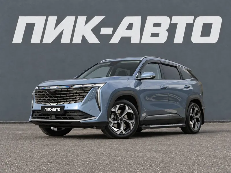 Geely Atlas 2024 — с пробегом, внедорожник, голубой, фото 1