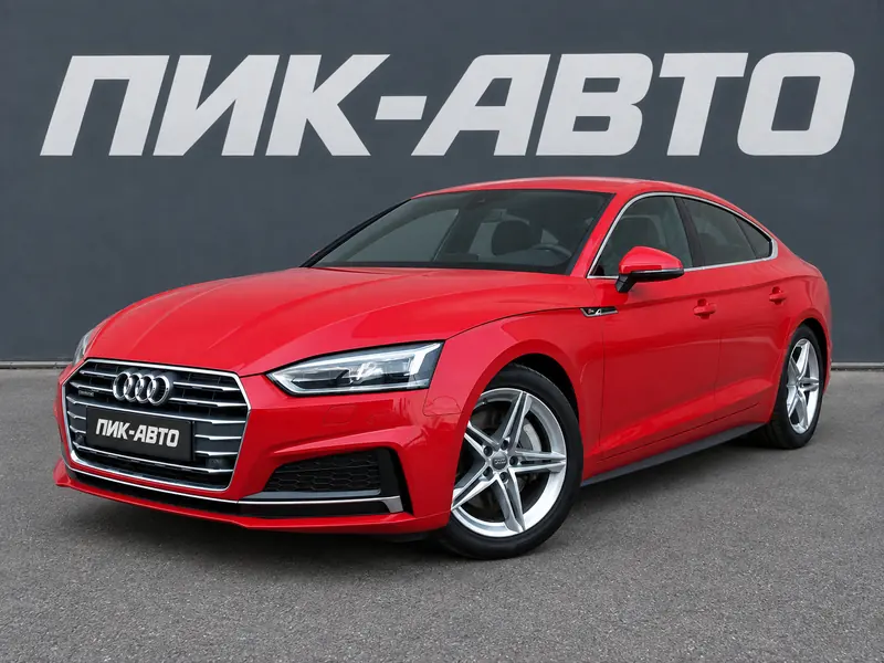 Audi A5 2017 — с пробегом, лифтбек, красный, фото 1