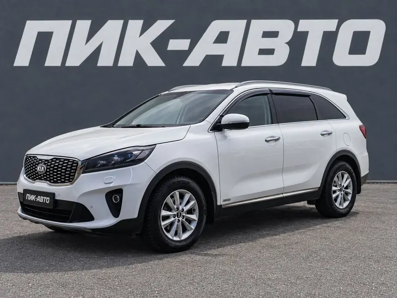 Kia Sorento 2020 — с пробегом, внедорожник, белый, фото 1