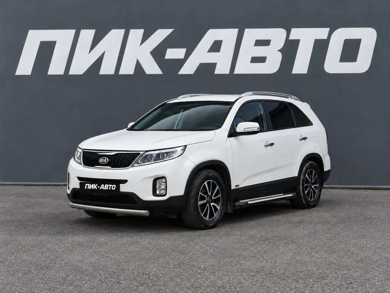 Kia Sorento 2019 — с пробегом, внедорожник, белый, фото 1