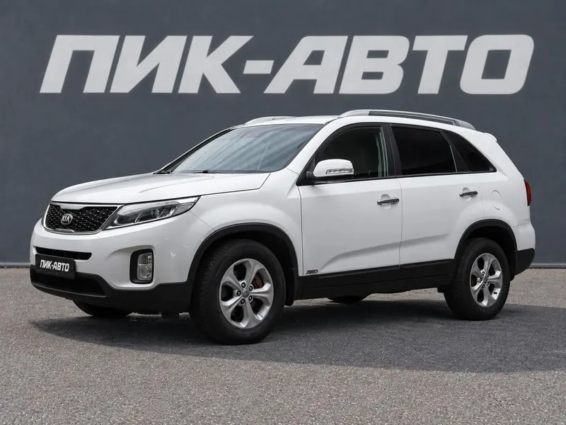 Kia Sorento 2019 — с пробегом, внедорожник, белый, фото 1