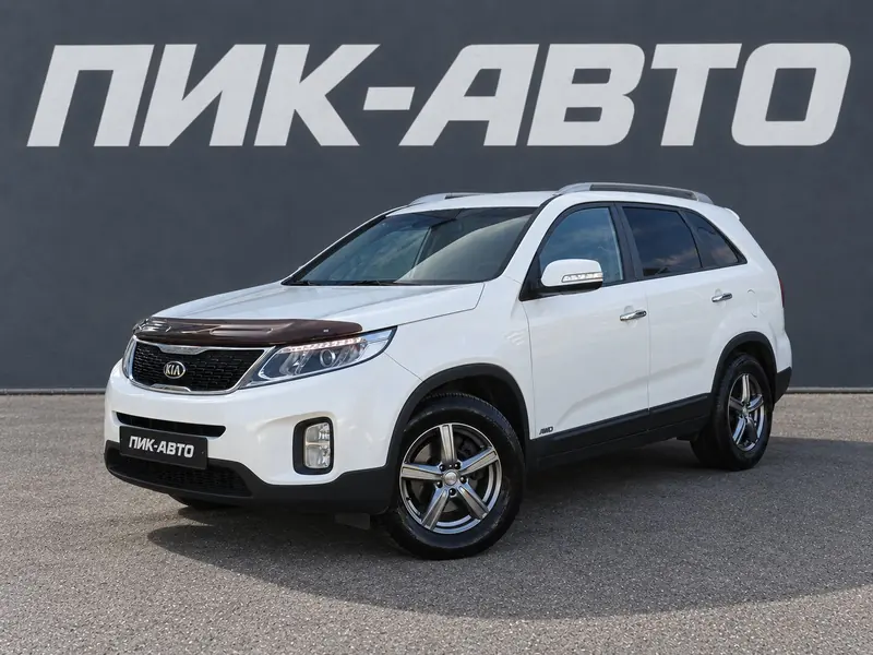 Kia Sorento 2019 — с пробегом, внедорожник, белый, фото 1