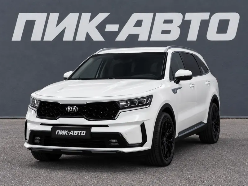 Kia Sorento 2023 — с пробегом, внедорожник, белый, фото 1