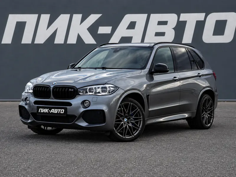 BMW X5 2014 — с пробегом, внедорожник, серый, фото 1