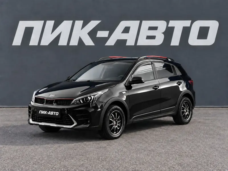 Kia Rio 2022 — с пробегом, хэтчбек, черный, фото 1