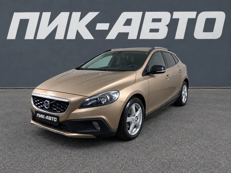 Volvo V40 2014 — с пробегом, хэтчбек, бежевый, фото 1