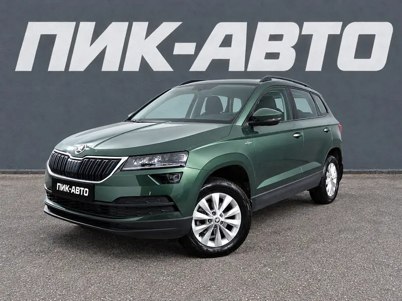 Skoda Karoq 2022 — с пробегом, внедорожник, зеленый, фото 1