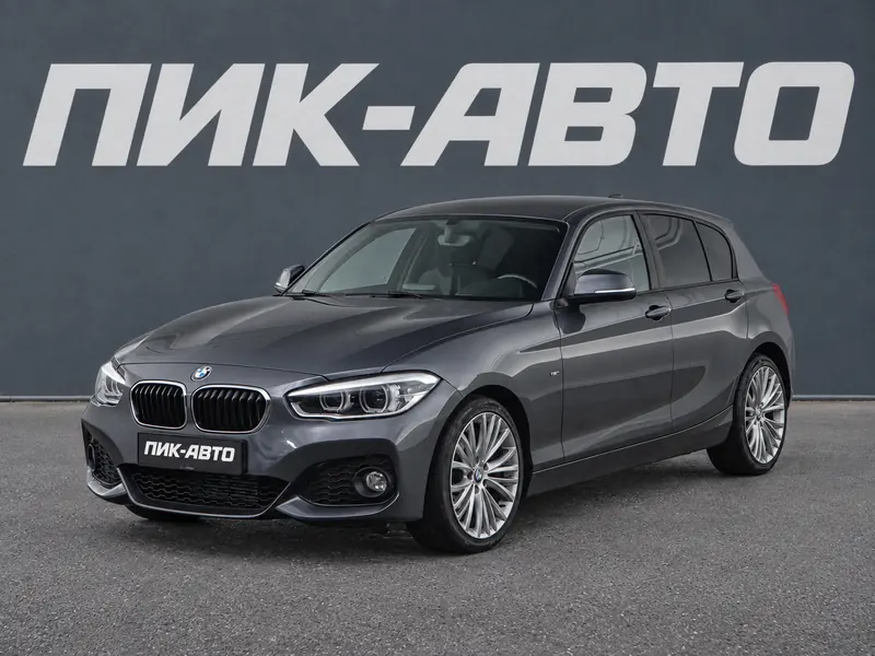 BMW 1 серии 2016 — с пробегом, хэтчбек, серый, фото 1