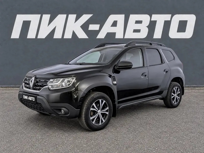 Renault Duster 2021 — с пробегом, внедорожник, черный, фото 1