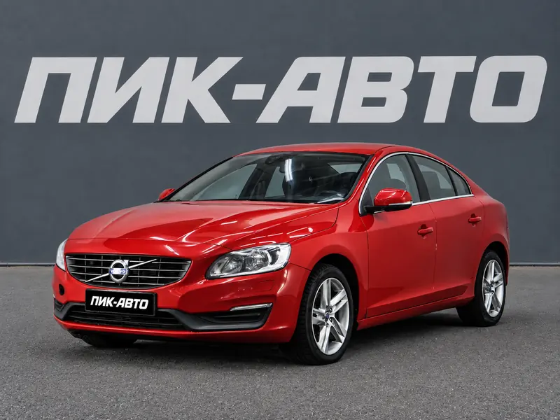 Volvo S60 2016 — с пробегом, седан, красный, фото 1