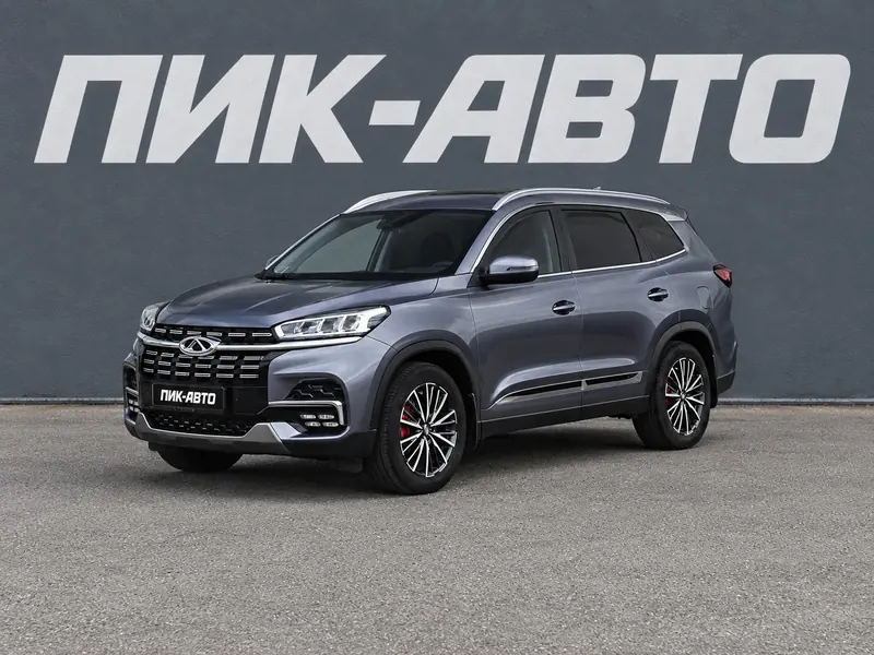 Chery Tiggo 8 2023 — с пробегом, внедорожник, серый, фото 1