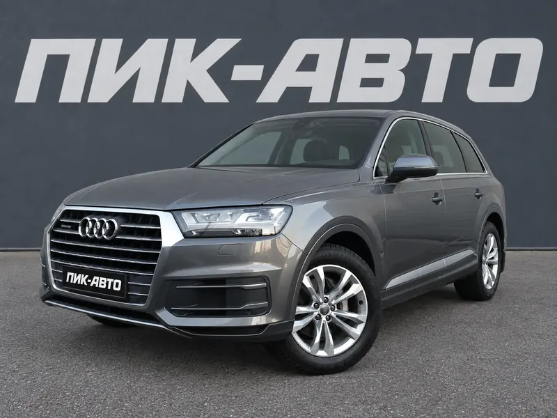 Audi Q7 2018 — с пробегом, внедорожник, серый, фото 1
