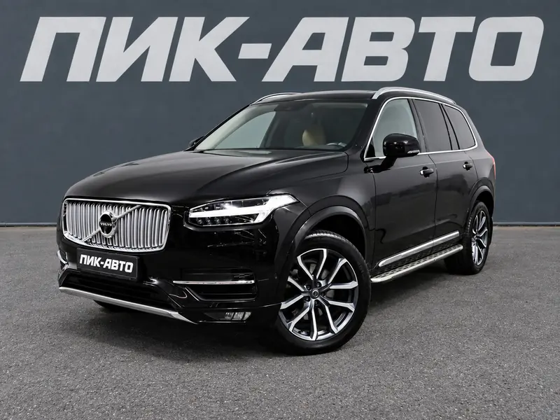 Volvo XC90 2017 — с пробегом, внедорожник, черный, фото 1