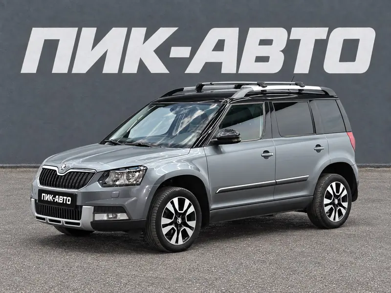 Skoda Yeti 2017 — с пробегом, внедорожник, серый, фото 1